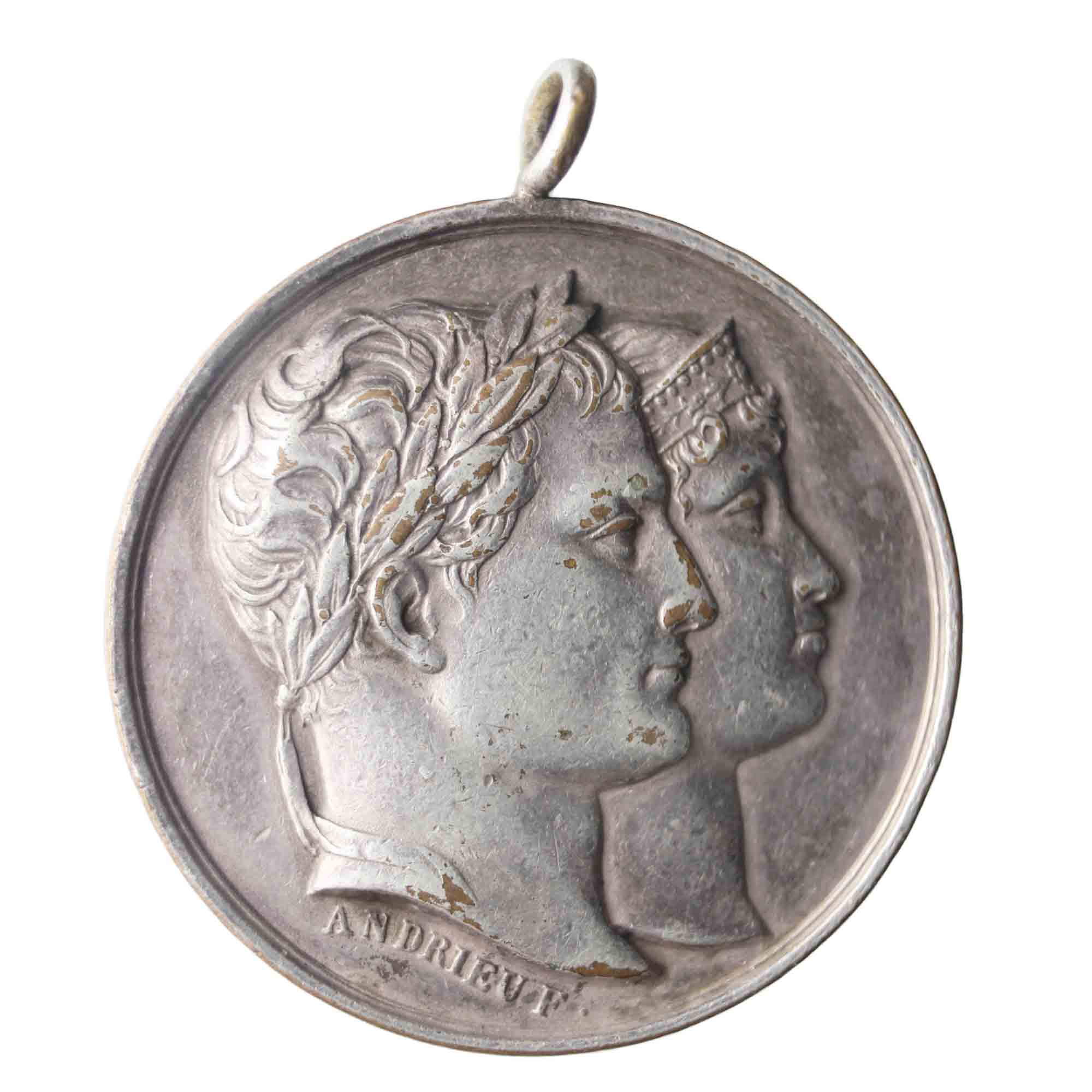 1810 France Medal 'Wedding of Napoleon I and Marie-Louise' Medalist Andrieu F