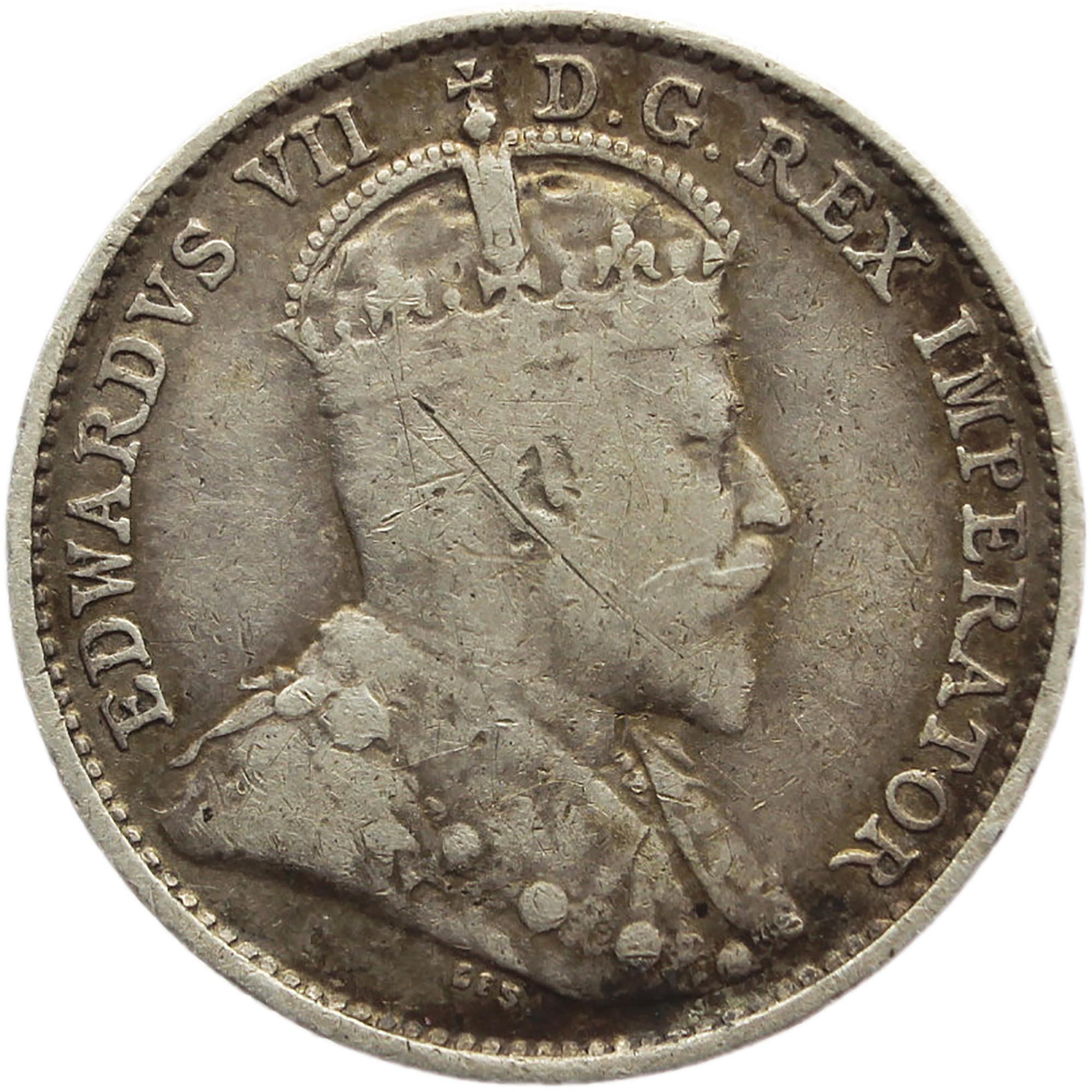 1909 5 Cents Canada Silver Coin Edward VII