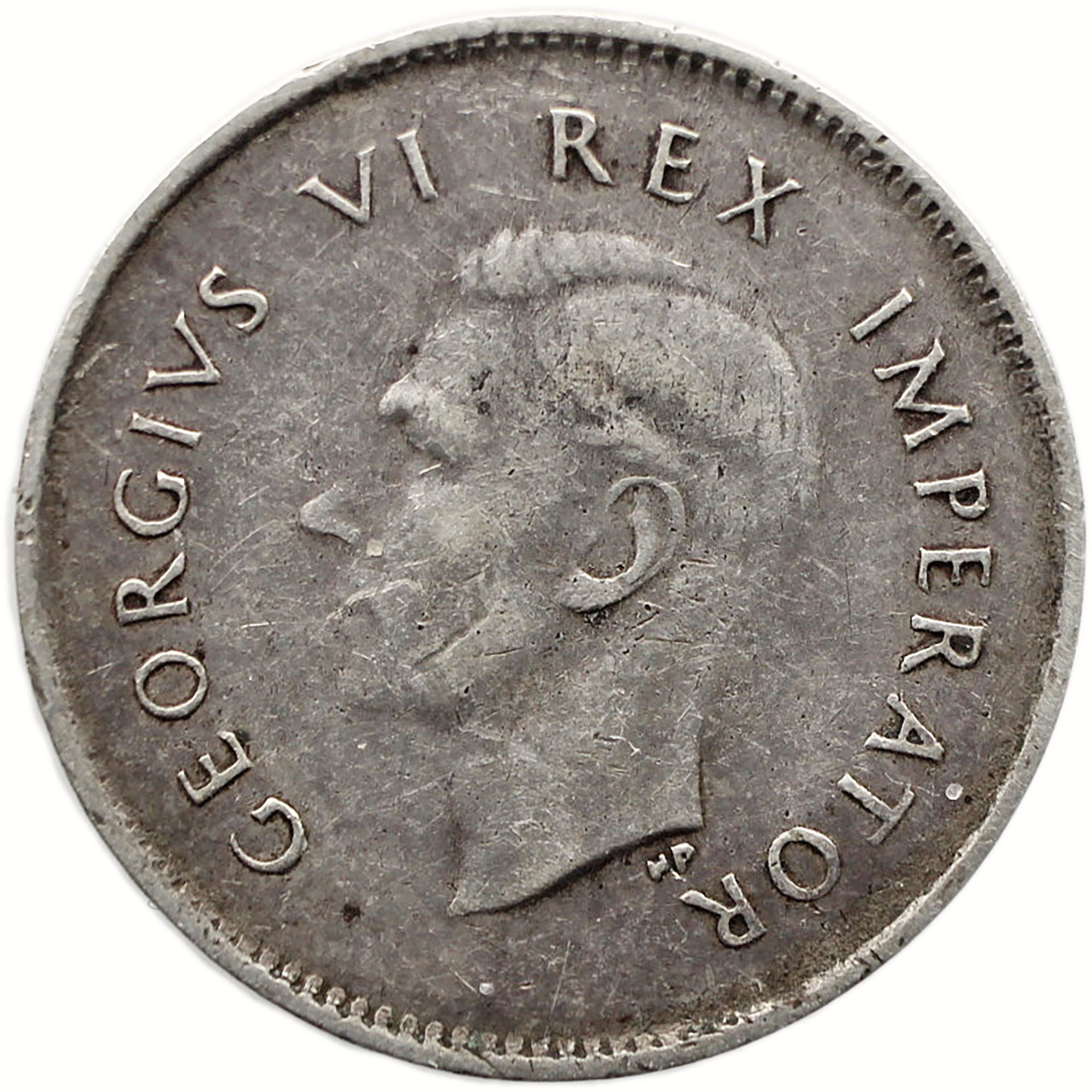 1942 3 Pence South Africa Coin George VI Silver