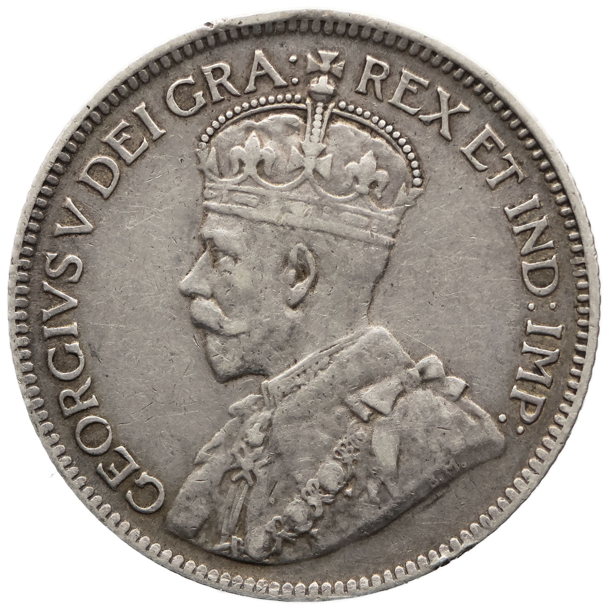1919 9 Piastres Cyprus Coin George V Silver