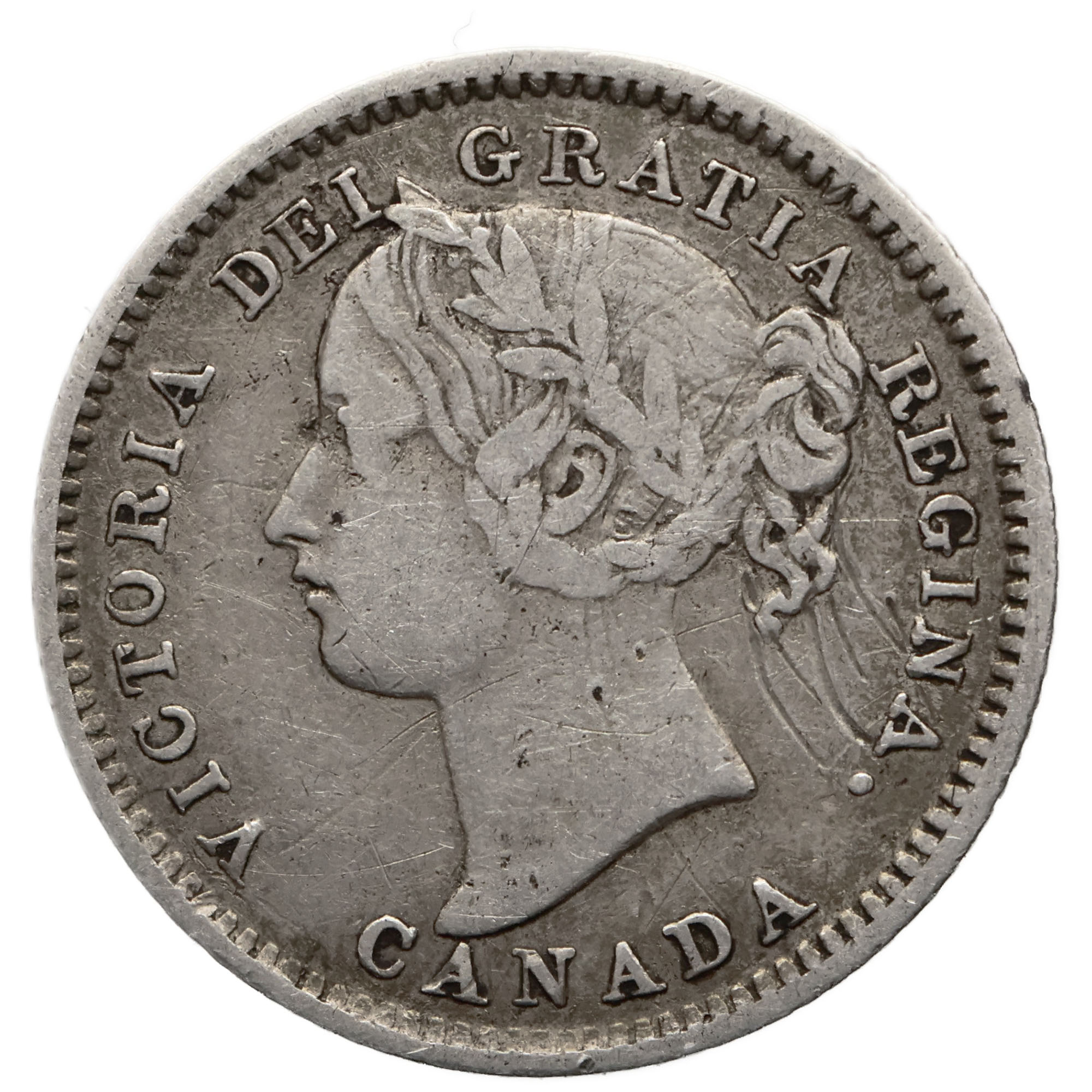 1899 10 Cents Canada Coin Victoria Silver small 99