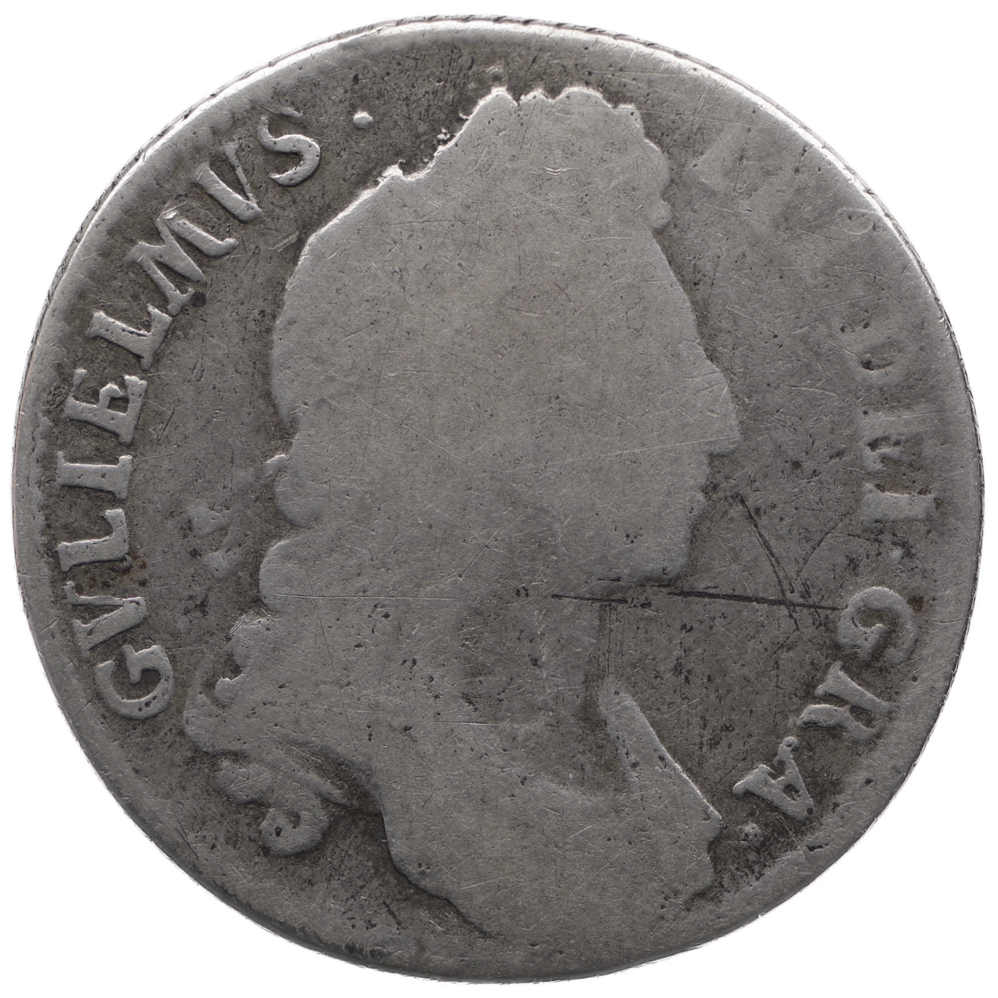 1696 Shilling William III UK Coin Silver