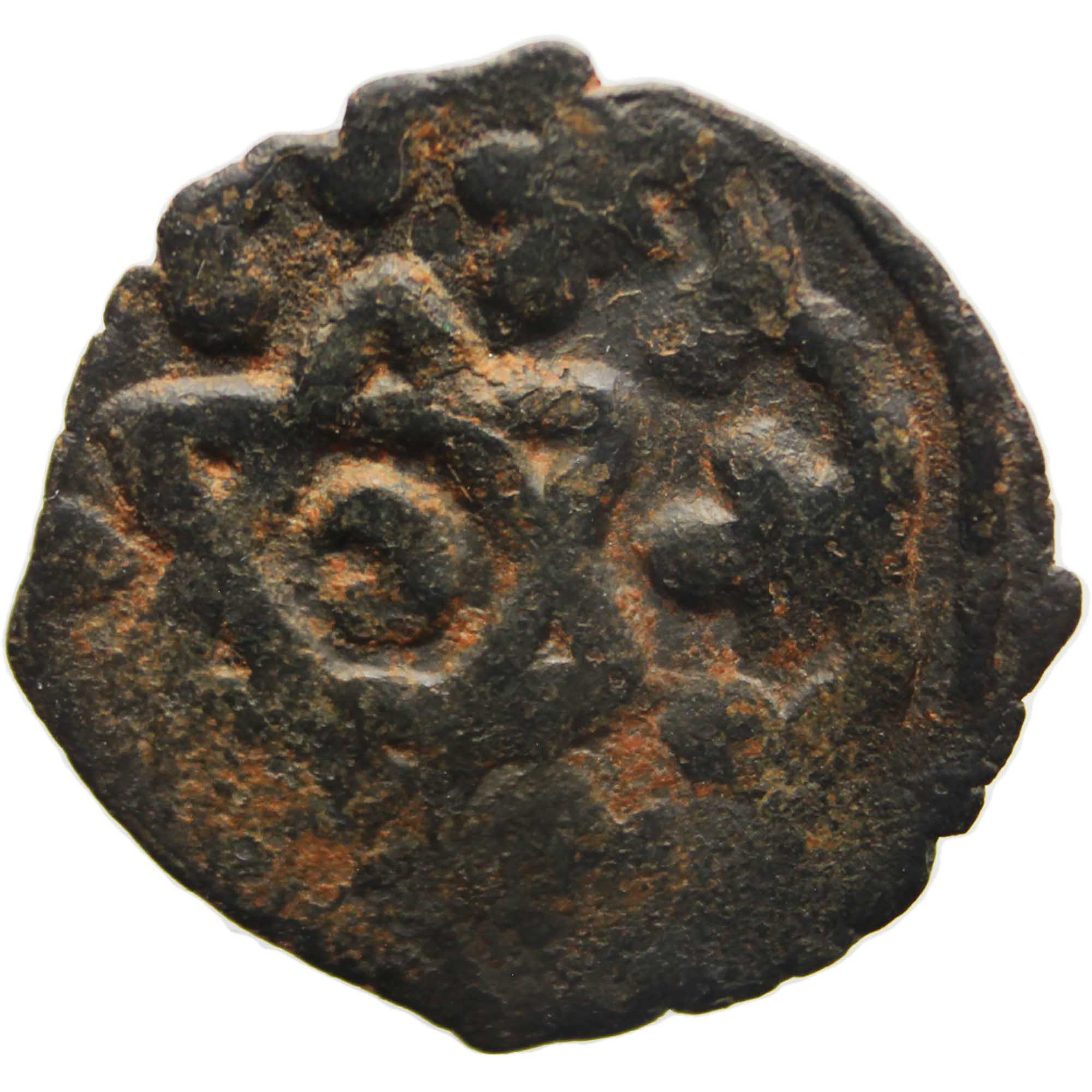 Islamic Coin Mamluk Sultans, al-Ashraf Sha'ban II, 1363-1377 AD, AE fals, Halab Mint Bahri dynasty