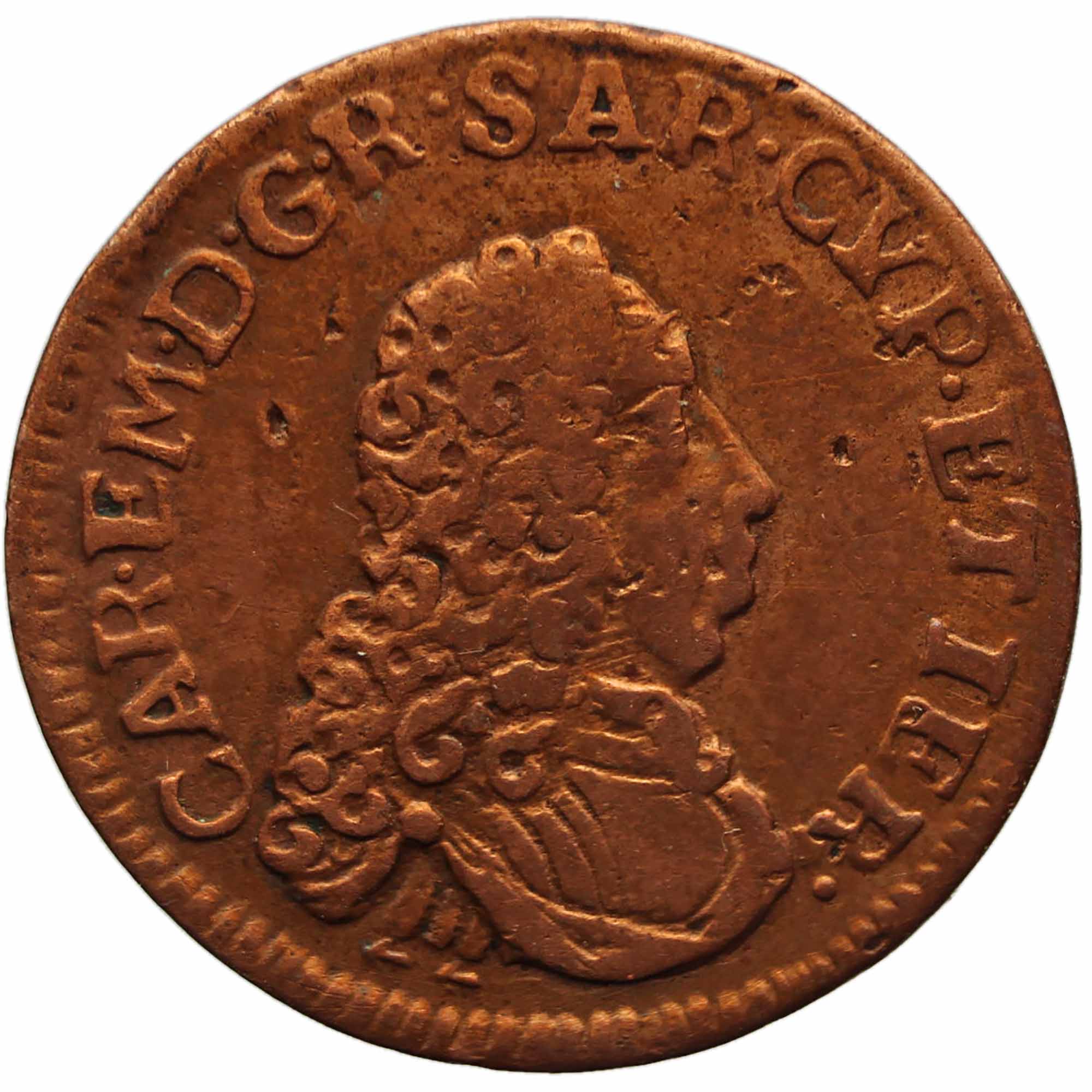 1732 Cagliarese Coin Charles Emmanuel III Kingdom of Sardinia Italian states