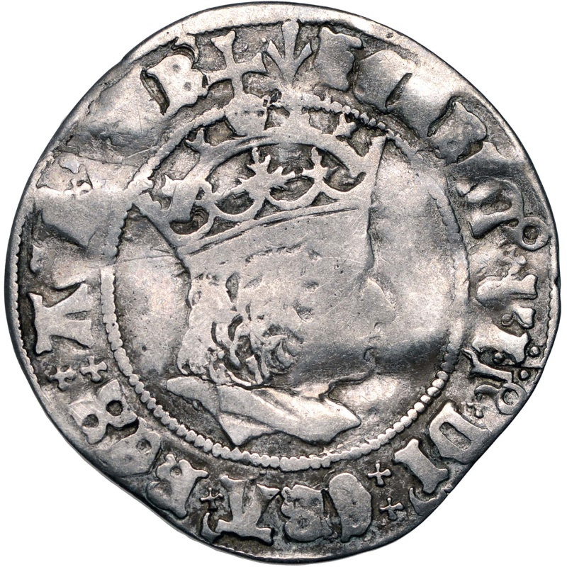 1504 - 1509 Henry VII Groat England Coin Profile issue Regular type Pheon