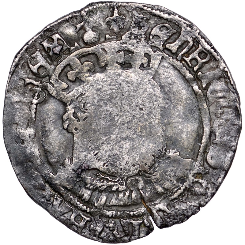 1544 - 1547 Groat Henry VIII 3rd coinage 3 Bust Tower Mint Lis