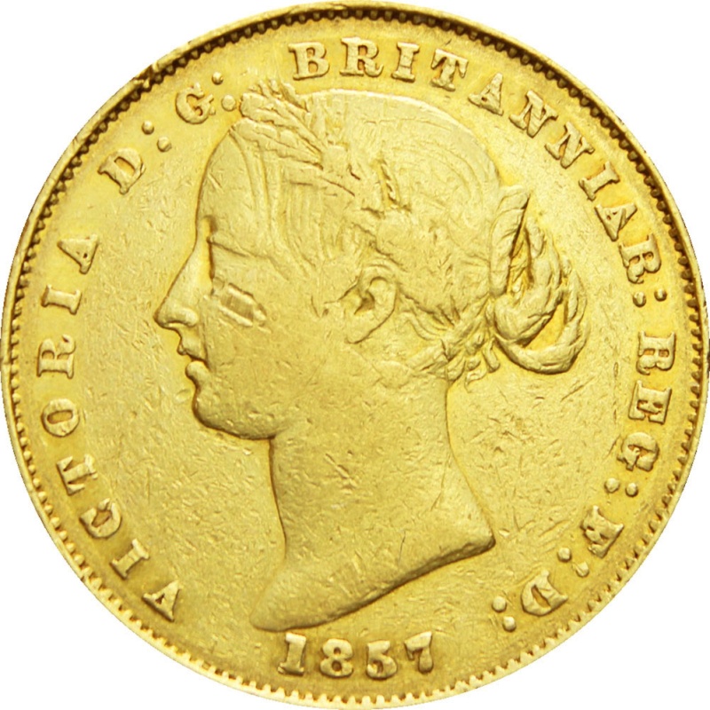 Australia Queen Victoria Sovereign 1857 Gold Coin