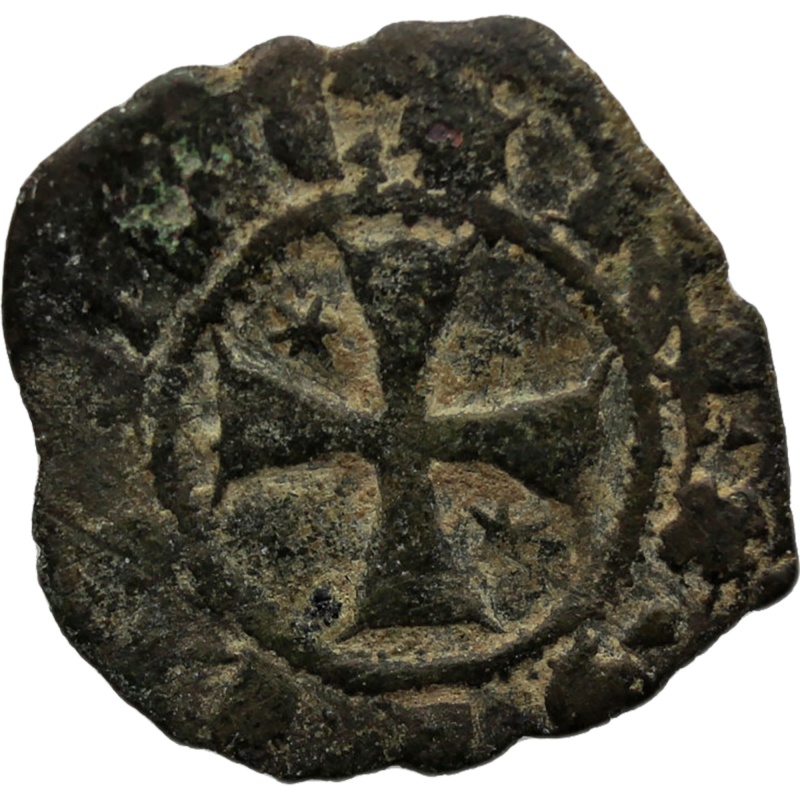 1296-1337 Denaro Kingdom of Sicily Coin Italy Federico III d'Aragona Messina Mint