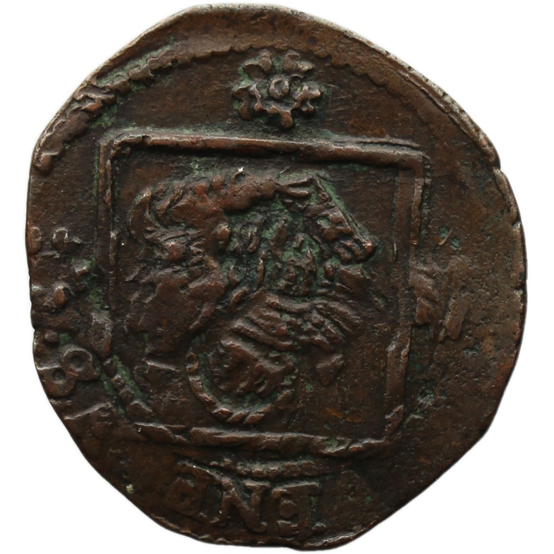 1519-1629 1 Bagattino Overstruck Anonymous coinage Venice Coin Italy