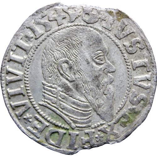 1545 Groschen Albrecht of Brandenburg German states Prussia Silver Coin Mint Königsberg
