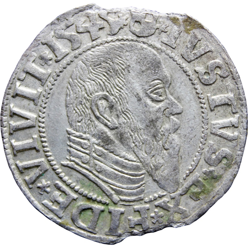 1545 Groschen Albrecht of Brandenburg German states Prussia Silver Coin Mint Königsberg