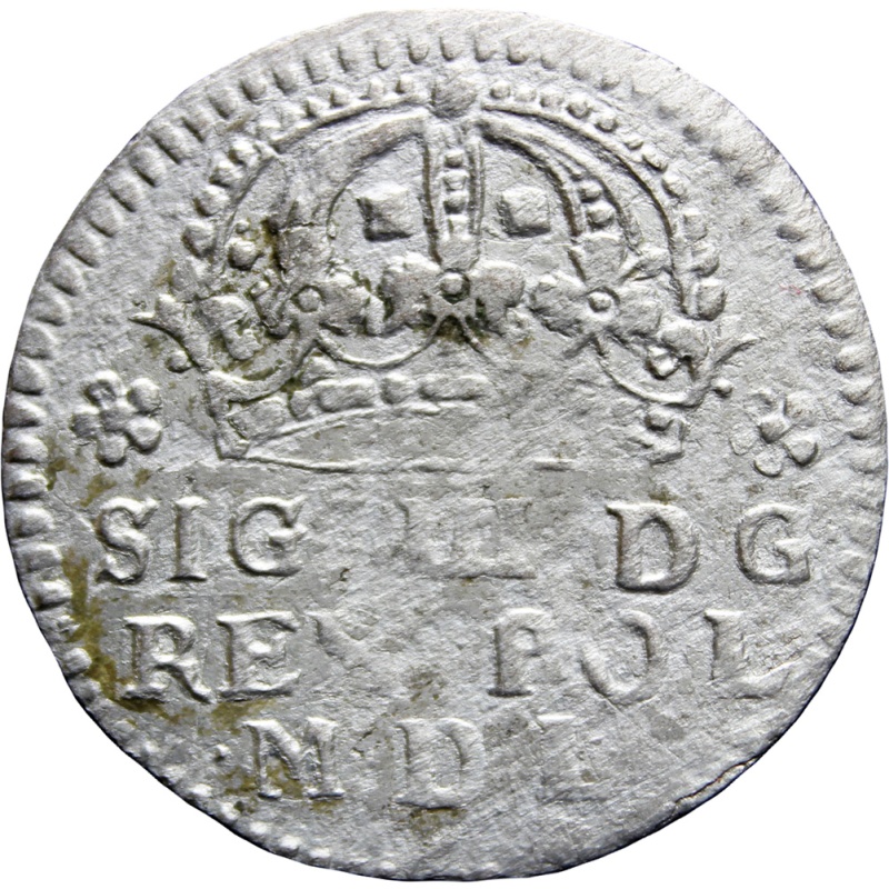 1609 Grosz Sigismund III Groschen Polish–Lithuanian Commonwealth Silver Coin Mint Krakow