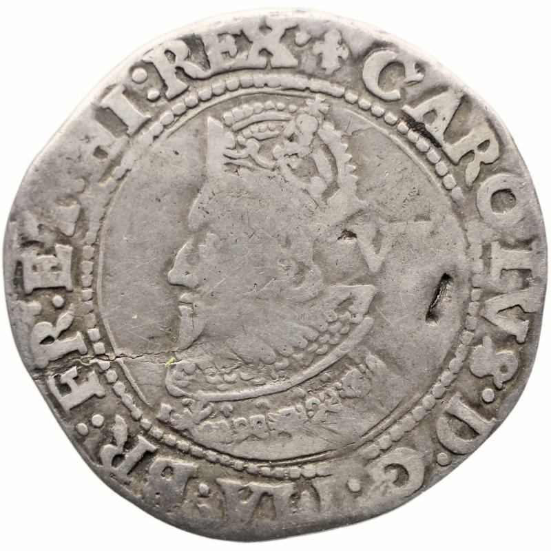 1625 Sixpence Charles I Coin England Silver Lis Mintmark 1st bust group A