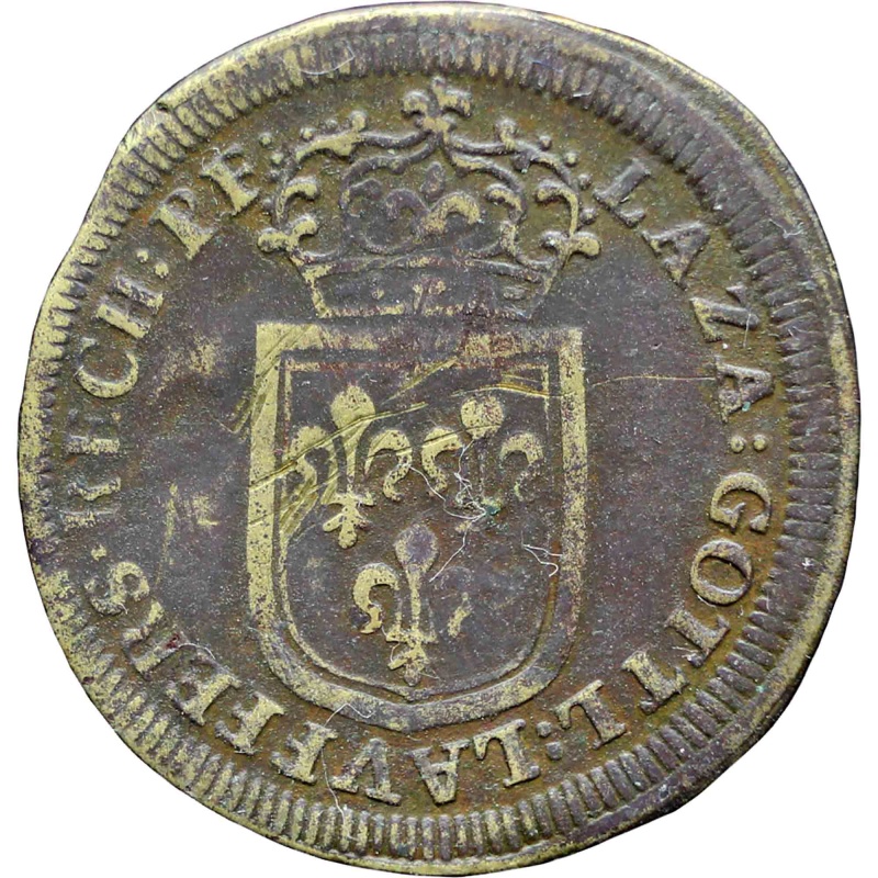 1643 – 1715 Louis XIV of France Token Jeton de Nuremberg