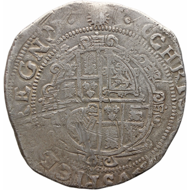 1645-1646 Half Crown Charles I Coin England Silver Sun Mintmark Group 5