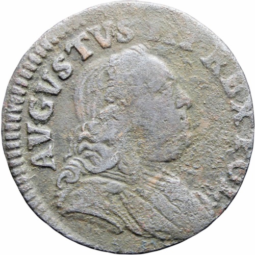 1752 Polish Lithuanian Commonwealth August III Szeląg Solidus Shilling Coin 1/3 Grosz