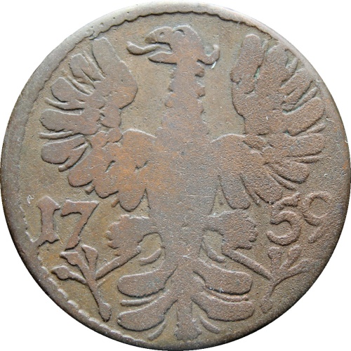1759 German states Aachen Joseph II 12 Heller Coin