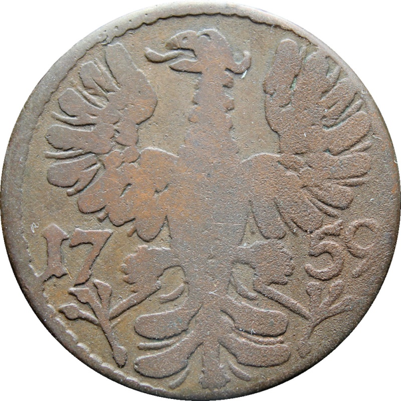 1759 German states Aachen Joseph II 12 Heller Coin
