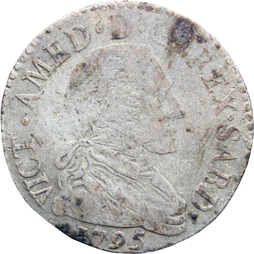 1795 20 Soldi Victorio Amedeo III Italian states Sardinia Turin Mint