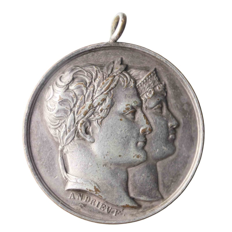 1810 France Medal 'Wedding of Napoleon I and Marie-Louise' Medalist Andrieu F