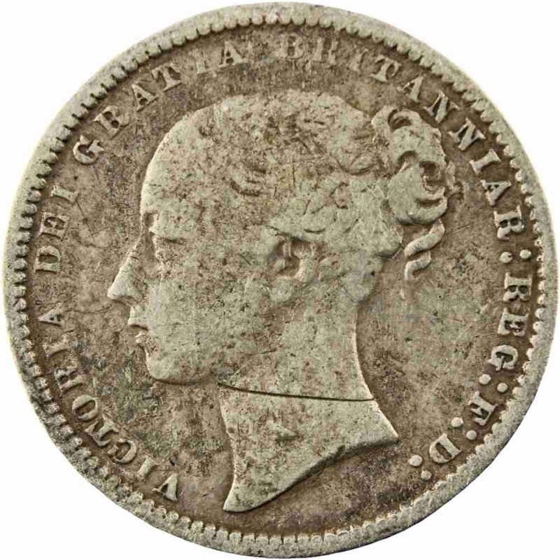 1873 Great Britain Victoria Silver Shilling Coin