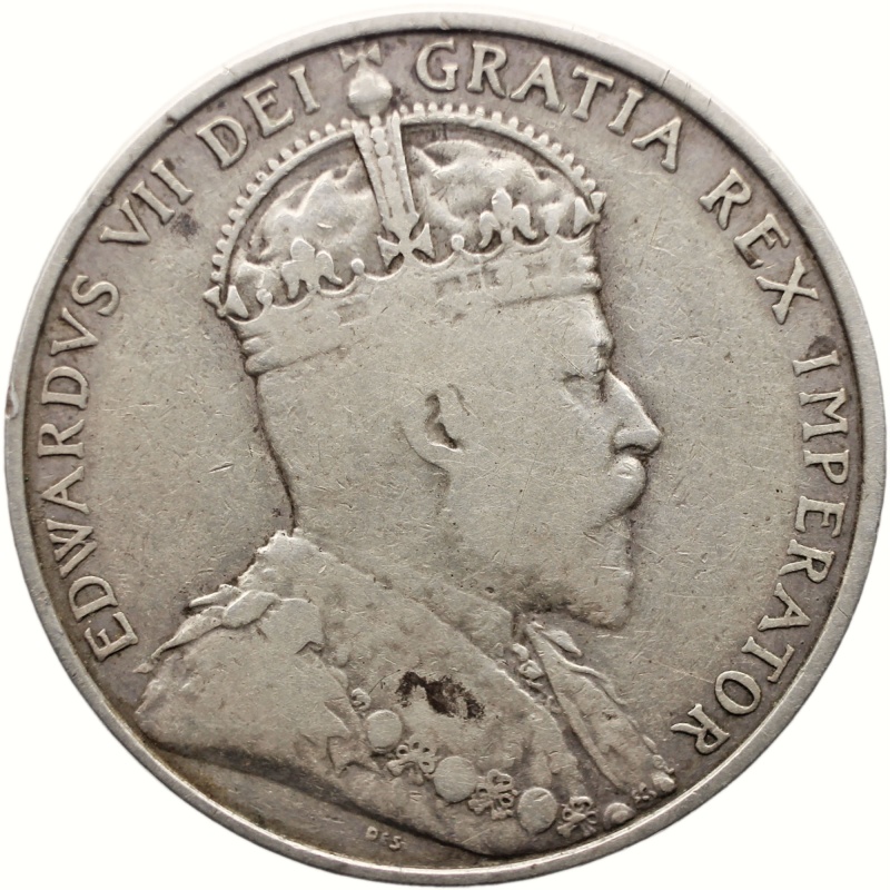 1907 18 Piastres Cyprus Coin Edward VII Silver