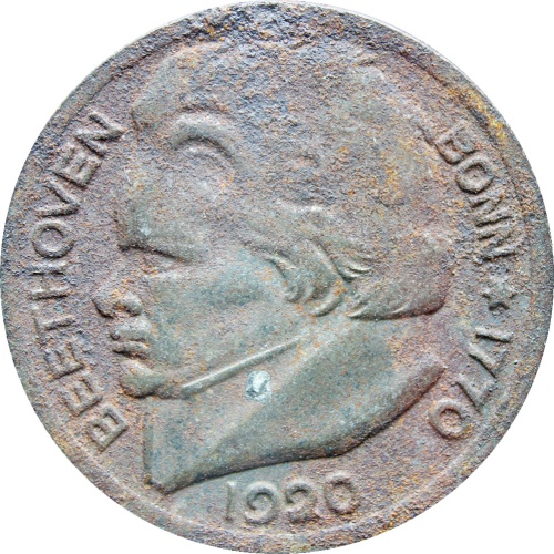 1920 Germany Beethoven 50 Pfennig Stadt Bonn Coin