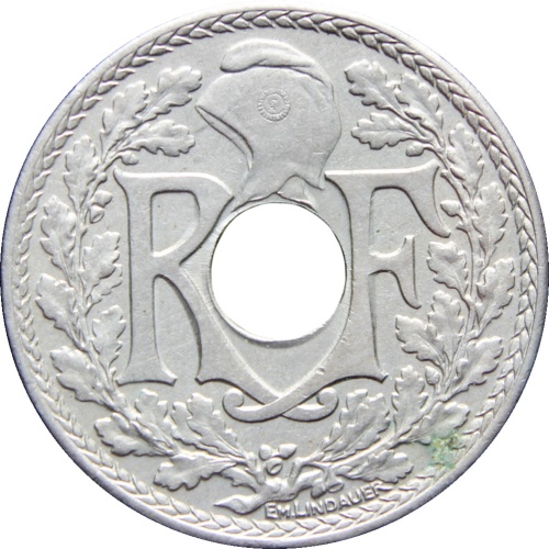 1929 France 10 Centimes Coin