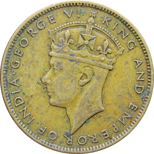 1940 Jamaica George VI One penny coin