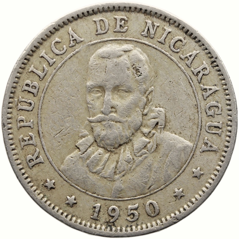 1950 10 Centavos Nicaragua Coin