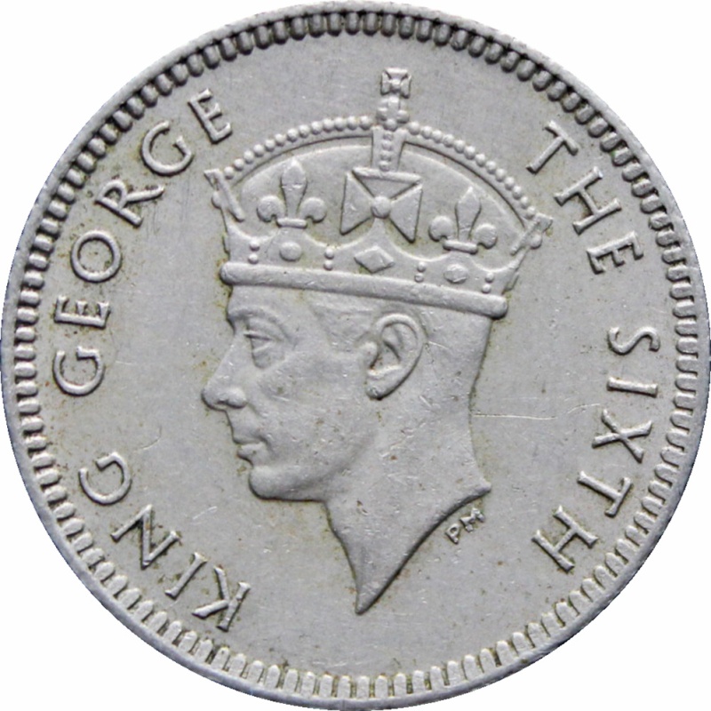 1950 Malaya 5 Cents George VI Coin