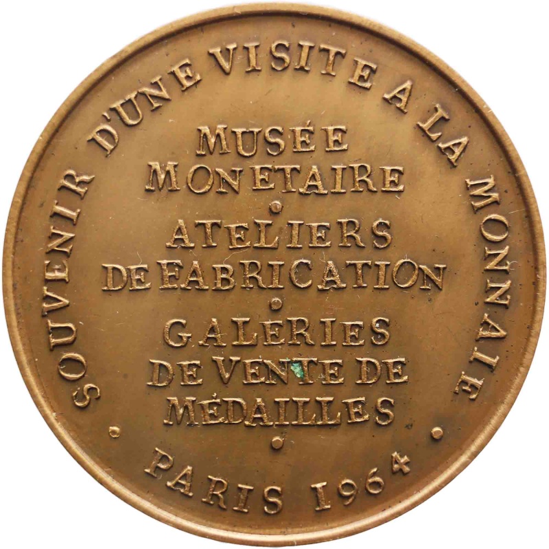 1964 Fondeurs d'or et d'argent Medal France Paris