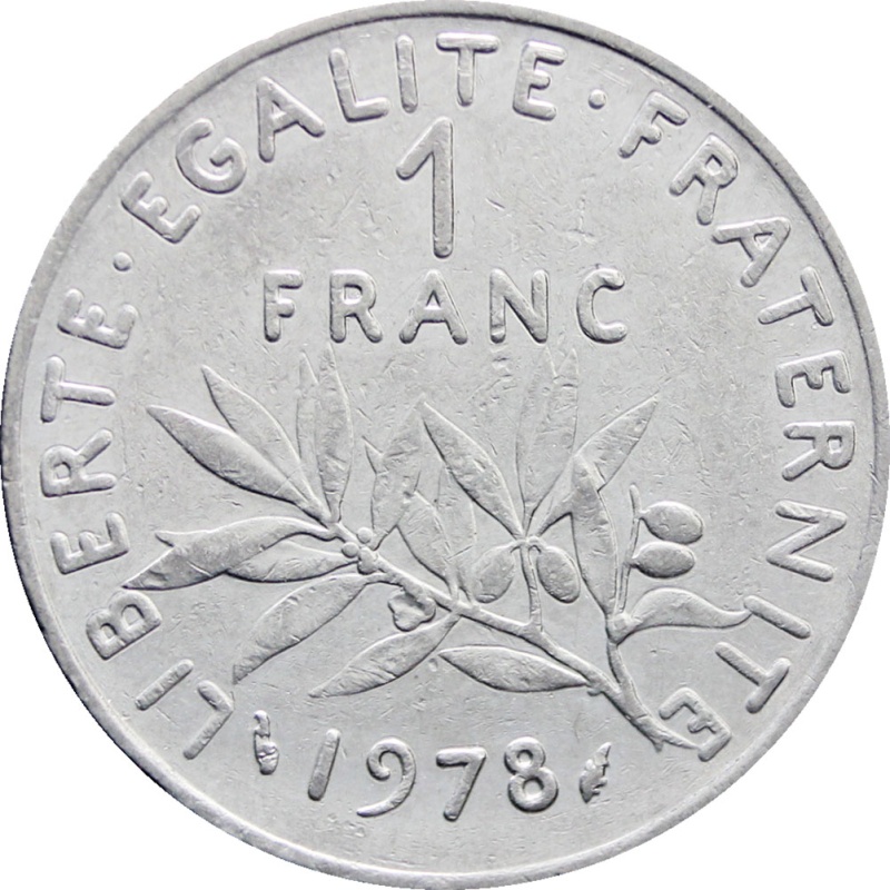 1978 One Franc France Coin