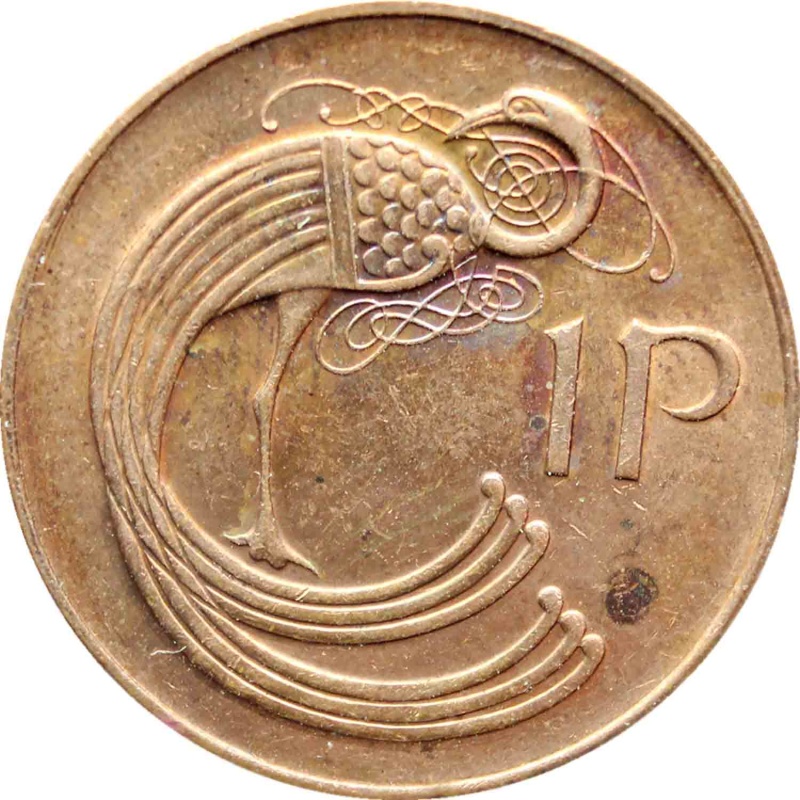 1990 1 Pingin Ireland Coin
