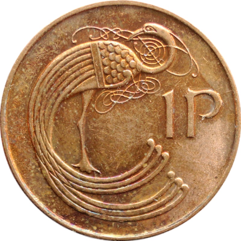 1990 1 Pingin Ireland Coin