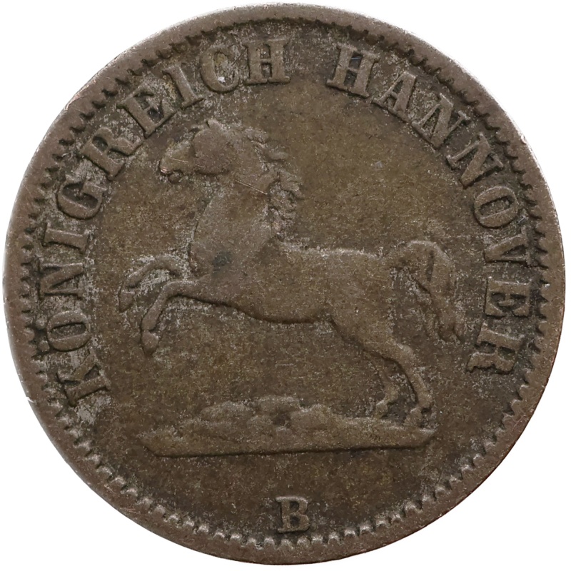 1858 ½ Groschen Kingdom of Hannover Coin Germany George V