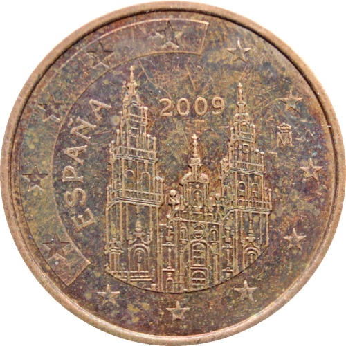 2009 Spain 5 Euro Cent Coin