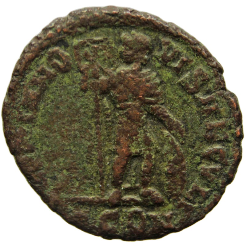367 - 383 A.D. Roman Empire Gratian Bronze AE3 Coin Arles Mint