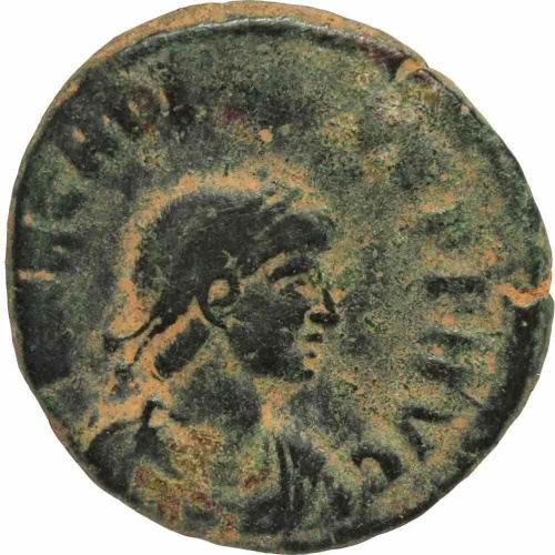 395 – 408 Byzantine Empire Arcadius Bronze Coin Cyzicus Mint