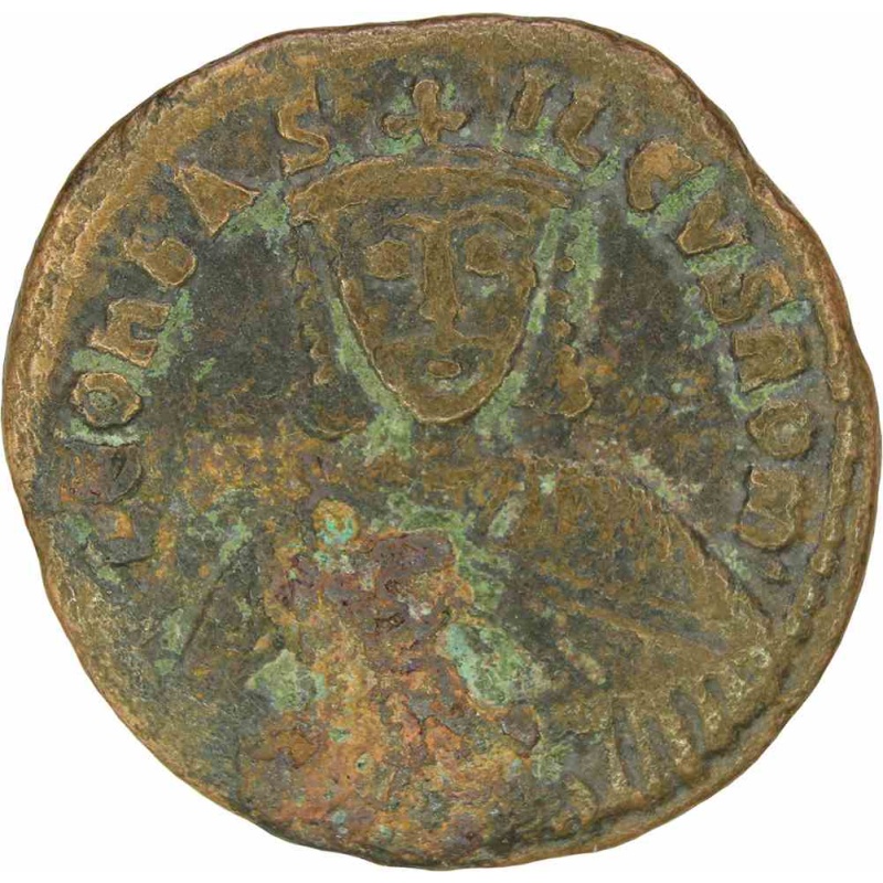 886-912 AD. Byzantine Empire Leo VI the Wise Bronze Follis Coin