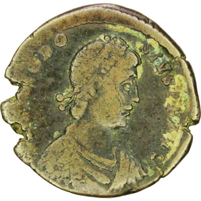 Ancient Roman Theodosius I 379-395 Bronze Coin AE22 Minted Nicomedia