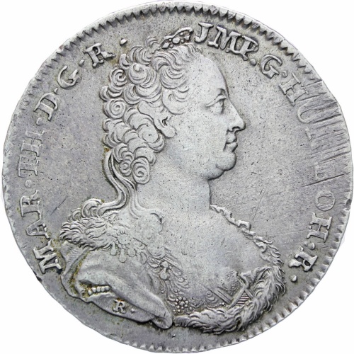 Austrian Netherlands Brabant 1754 One Ducaton Maria Theresia Coin Type 2 Hand Mintmark