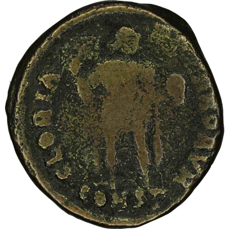 Byzantine Empire Arcadius 395-408 Bronze Coin AE21 Constantinople Mint