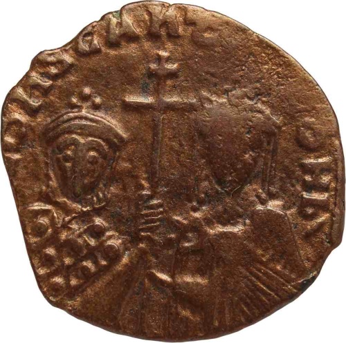 Empire of Byzantine, Constantine VII Porphyrogenitus Zoe Bronze Follis Coin