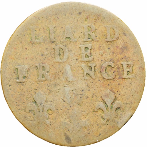 France 1714 W Liard Ludwig XIV Coin