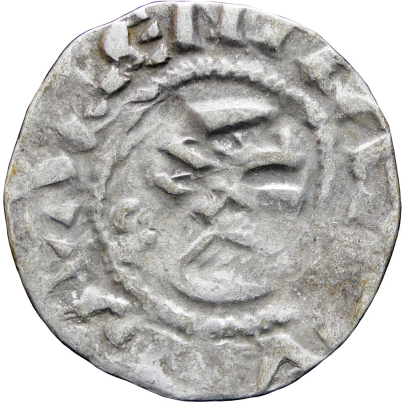 France Bistum Valence Denar 1275-95 Coin Silver