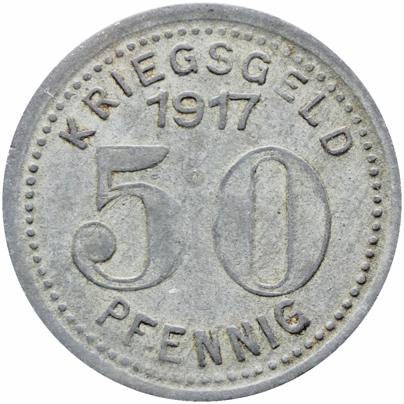 Germany Stadt Elberfeld 1917 50 Pfennig