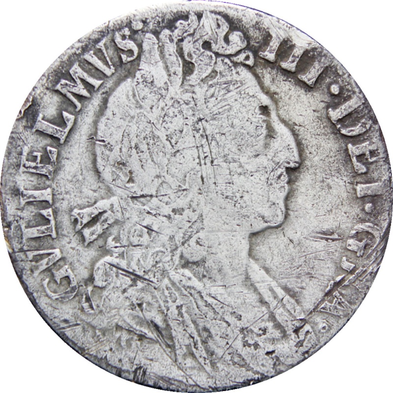Great Britain 1697 Sixpence William III Coin Silver