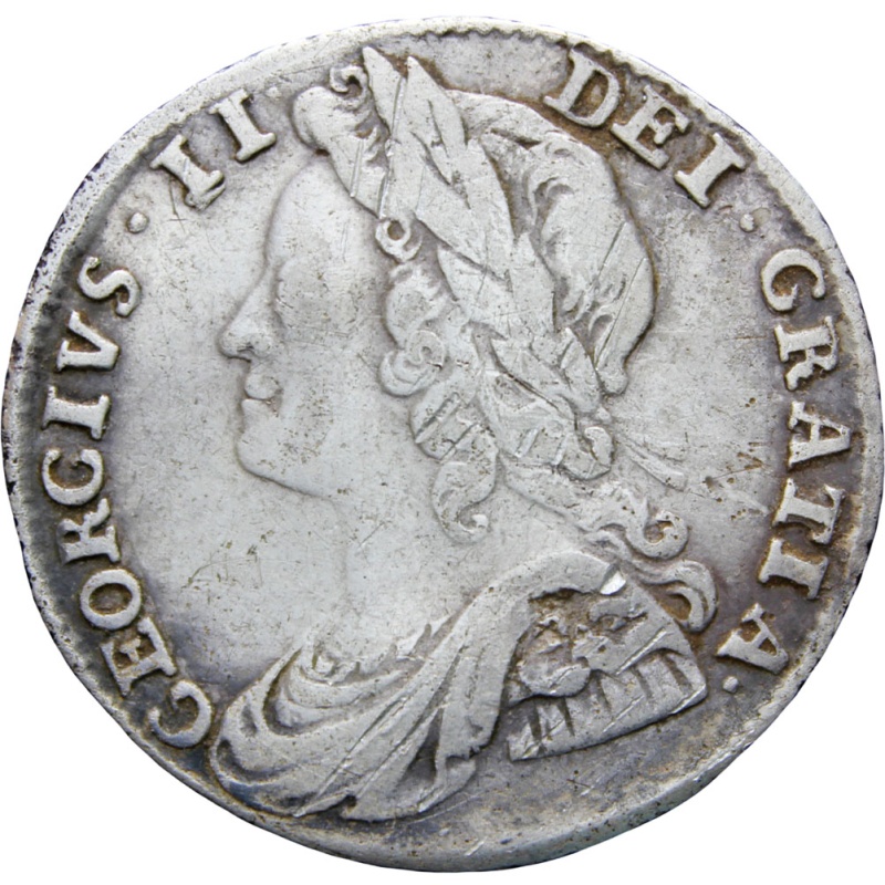 Great Britain 1732 Sixpence George II Coin Silver