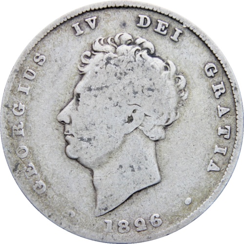 Great Britain 1826 Shilling George IV Coin Silver